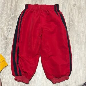 Red Kids Track Pants